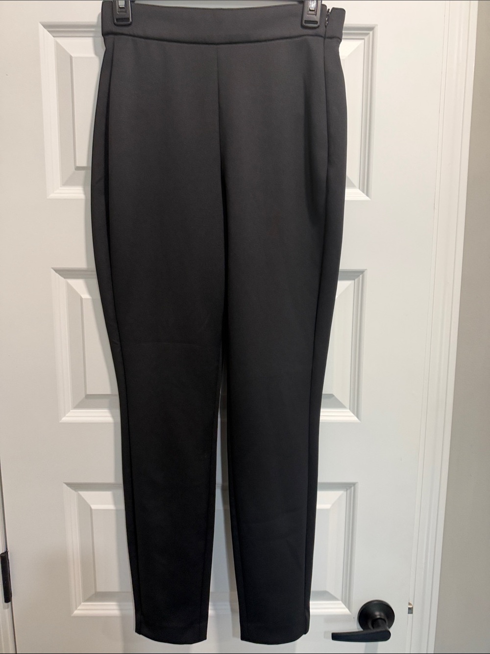 Pretty Satin Feel- Worn Once-Express Black High-Rise Tailored Trousers